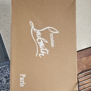 Christian Louboutin Tan Box with White Logo